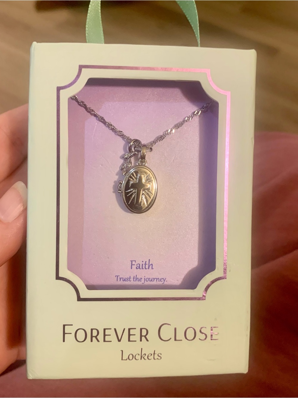 Forever Close Cross Locket Necklace
